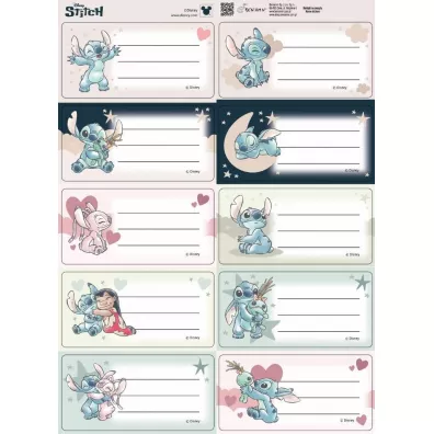 Naklejki na zeszyty pasek Stitch