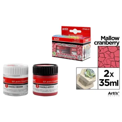 Artix Farba akrylowa malinowa + �rodek do sp�ka� 2x35ml