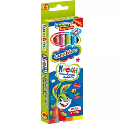 St. Majewski Kredki owkowe Bambino 6 szt.