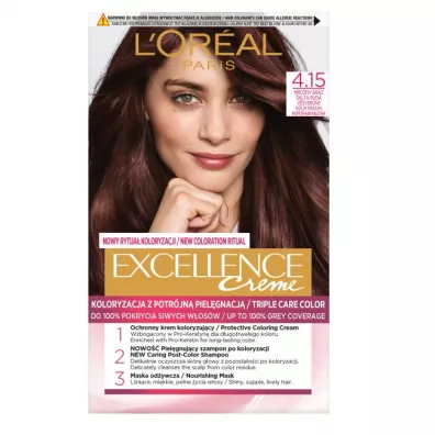 LOreal Paris Excellence Creme farba do w�os�w 4.15 Mro�ny br�z