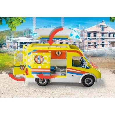 Playmobil City Life Karetka pogotowia ze �wiat�em i d�wi�kiem 71202
