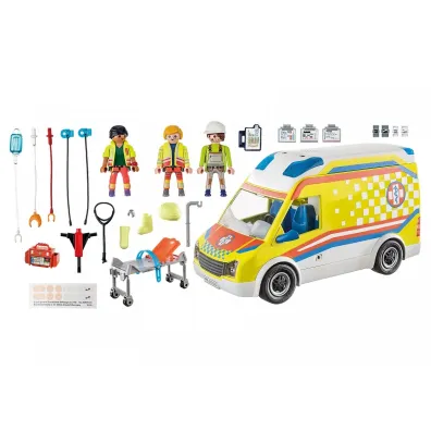 Playmobil City Life Karetka pogotowia ze �wiat�em i d�wi�kiem 71202