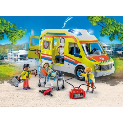 Playmobil City Life Karetka pogotowia ze �wiat�em i d�wi�kiem 71202
