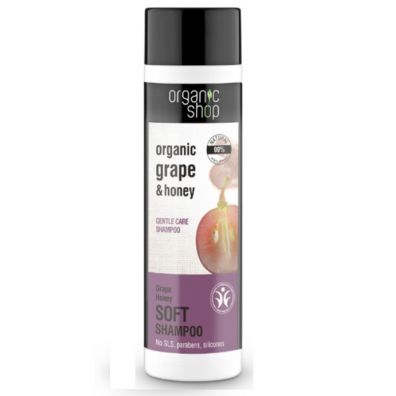 Organic Shop Organic Grape & Honey Gentle Care Shampoor pielgnujcy szampon do wosw 280 ml