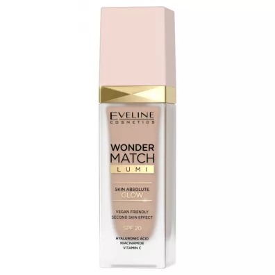 Eveline Cosmetics Wonder Match Lumi podk�ad roz�wietlaj�cy 20 Nude Warm 30 ml