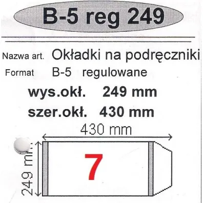 Narnia Ok�adka na podr�cznik B5 regulowana 50 szt.