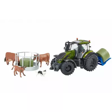 Britains Metalic Green Valtra zestaw Tomy