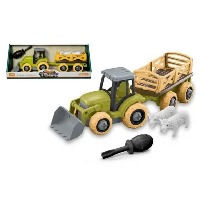 Traktor rolniczy z przyczep� i figurkami zwierz�t Swede