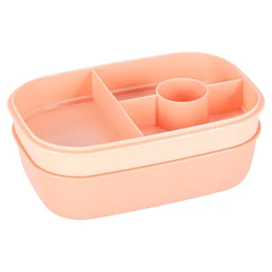 Lunch box �niadani�wka pude�ko �niadaniowe z przegr�dkami dzielone morelowe 1.9 l