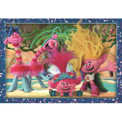 Puzzle 4w1 - SuperColor. Trolls 3 (12+16+20+24 el.) Clementoni