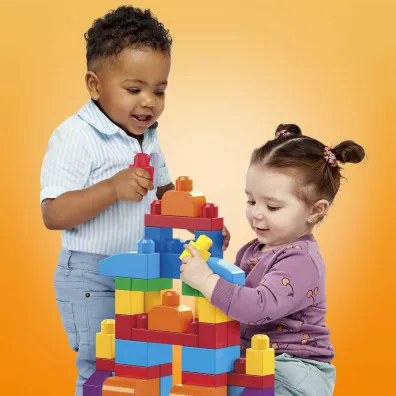 Mega Bloks. Klocki 60 element�w Torba niebieska DCH55