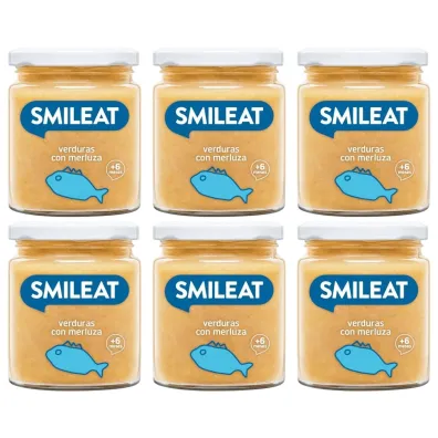 Smileat S�oiczek z ekologicznymi warzywami i morszczukiem po 6 miesi�cu Zestaw 6 x 230 g