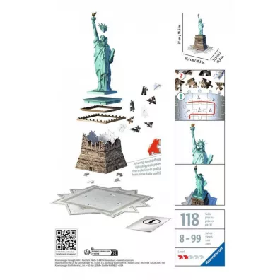 Puzzle 3D Budynki: Statua Wolnoci Ravensburger