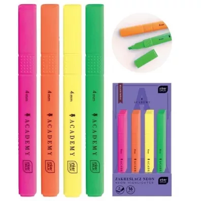 Interdruk Zakre�lacz Academy neonowy 16 szt.