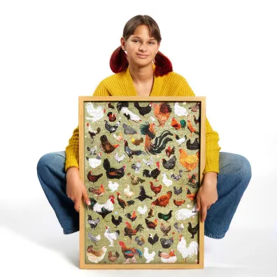Puzzle Puzzlove CzuCzu 1000 el. Kury Bright Junior Media