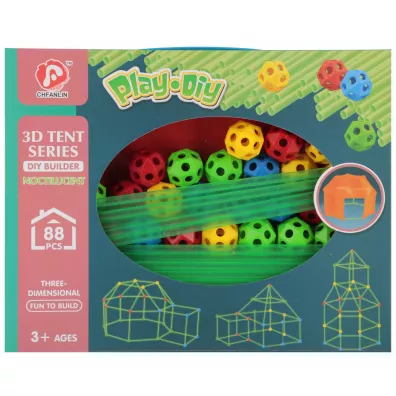 Klocki konstrukcyjne S�omki/Kule 88 element�w �wiec�ce  MEGA CREATIVE 545062