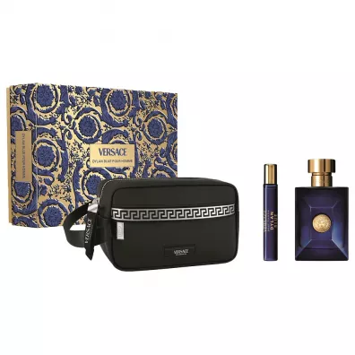 Versace Zestaw Woda toaletowa Dylan Blue + Mini + Kosmetyczka 100 ml + 10 ml + 1 szt.