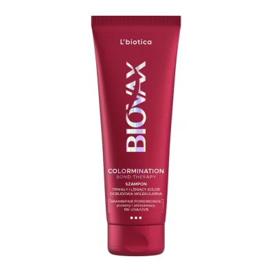 LBiotica Biovax Colormination Bond-Therapy odbudowuj�cy szampon wyd�u�aj�cy trwa�o�� koloru 200 ml