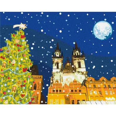 Twoje Hobby Malowanie po numerach - �wi�teczna Praga 40x50cm