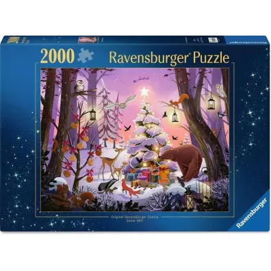 Puzzle 2000 el. 2D �wi�ta w lesie Ravensburger