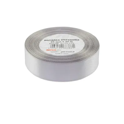 Brewis Wst��ka satynowa srebrna 25mm x 32m