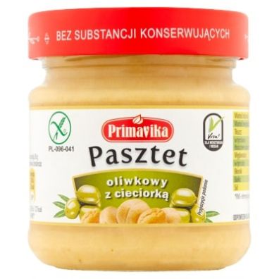 Primavika Pasztet oliwkowy z cieciorką bezglutenowy 160 g