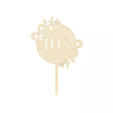 PartyDeco Topper drewniany IHS 23 cm