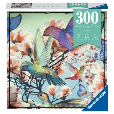Puzzle 300 el. Moment - Koliber i motyle Ravensburger