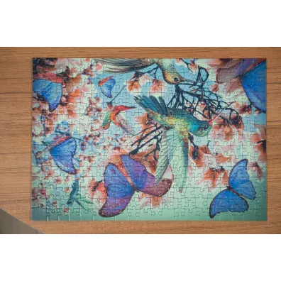 Puzzle 300 el. Moment - Koliber i motyle Ravensburger