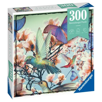 Puzzle 300 el. Moment - Koliber i motyle Ravensburger
