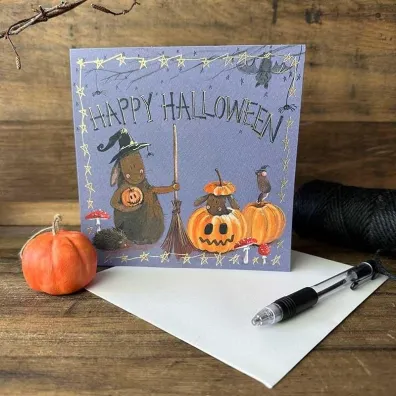 Alex Clark Karnet Halloween kwadrat Kr�liki i dynie