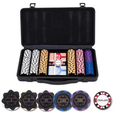 Zestaw pokerowy 300 �eton�w z nomina�ami 14g Quint