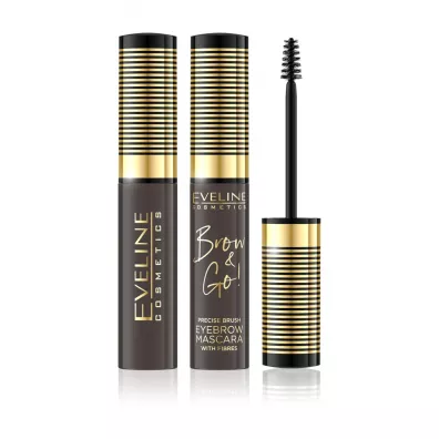 Eveline Cosmetics Brow & Go! Eyebrow Mascara tusz do brwi z zagszczajcymi wkienkami 02 Dark 6 ml