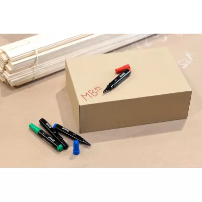 MemoBe Marker permanentny m201 ko�c�wka �ci�ta 1-4 mm niebieski