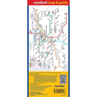 Praga laminowany przewodnik i mapa 2w1