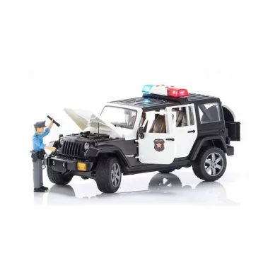 Jeep Wrangler Unlimited Rubicon + policjant Bruder