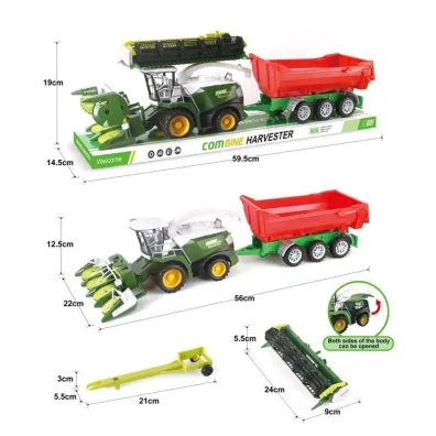 Kombajn z czerwon� przyczep� Toys Pawe� Wojda
