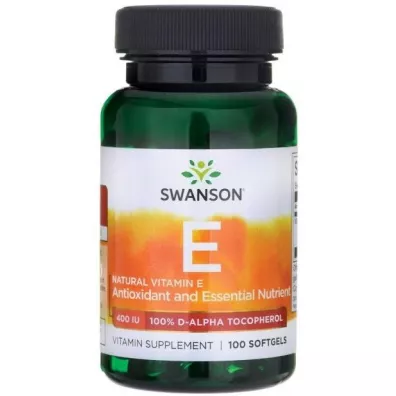 Swanson Witamina E naturalna 400 IU - suplement diety 100 kaps.