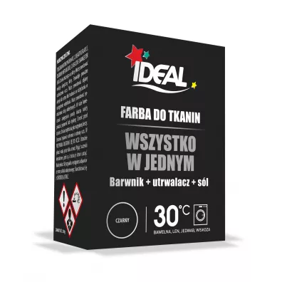 Ideal Farba do tkanin czarna All in one Mini 230 g