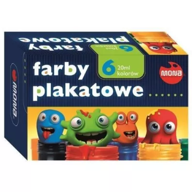 Mona Farby plakatowe 6 x 20 ml