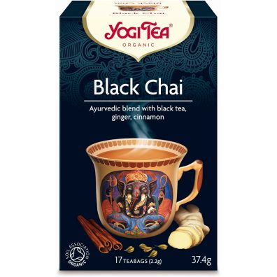 Yogi Tea Herbata czarna z imbirem i cynamonem (black chai) 17 x 2,2 g Bio