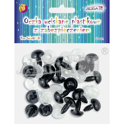 Aliga Oczka wciskane plastikowe zabezpieczenie 12mm 20sz