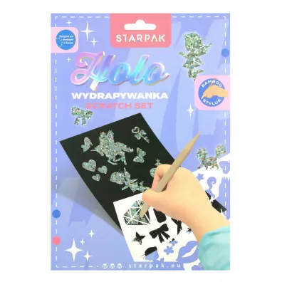 Zestaw kreatywny wydrapywanka Holo STARPAK 549169