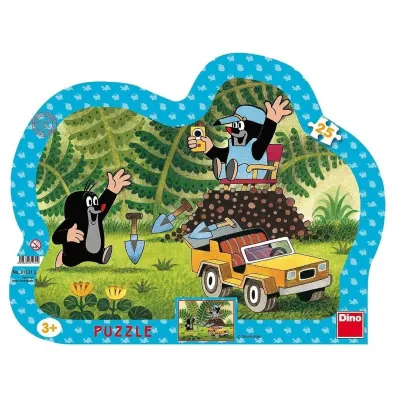 Puzzle ramkowe 25 el. Krecik i samochodzik Dino Toys