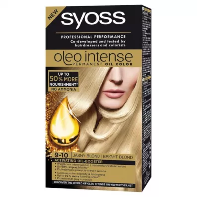 Syoss Oleo Intense farba do w�os�w trwale koloryzuj�ca z olejkami 9-10 Jasny Blond