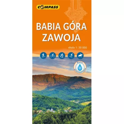 Zawoja. Babia G�ra mapa laminowana skala 1 : 30 000