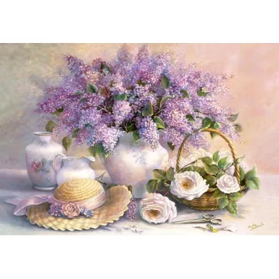 Puzzle 1000 el. Dzie� kwiat�w Castorland