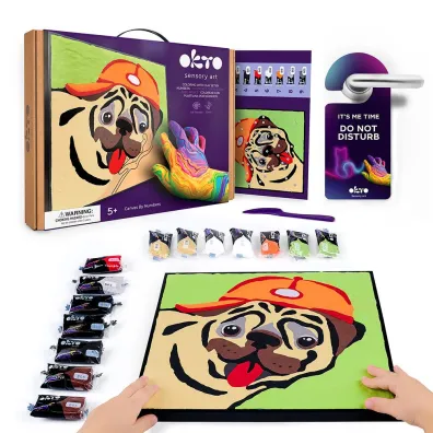 Okto Zestaw do modelowania z masy plastycznej po numerach Mops 29x29 cm