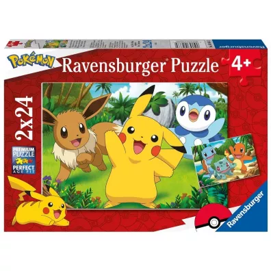 Puzzle dla dzieci 2x24 Pokemon Ravensburger