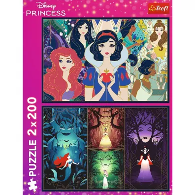 Puzzle 2x200 el. Czaruj�ce ksi�niczki Trefl